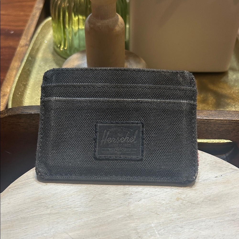 Herschel Supply Company Black Canvas Card Holder